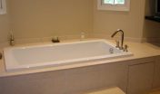Covenant Construction Group - Bathroom Remodel, Deep Tub with Custom Tile - Ann Arbor, MI